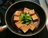 簡単☆絹あげとチンゲン菜のオイスター煮☆作り方3写真