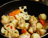 ムキタケと根菜の煮物作り方4写真