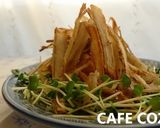 絹揚げとごぼうのシンプルホットサラダ作り方5写真