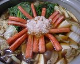 我が家流♪蟹缶カニカマ鍋作り方6写真