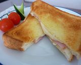 オトボケパンシリーズ★食パンホットサンド作り方7写真