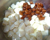 里芋とこんにゃくと豆の黒糖風味の煮物作り方6写真