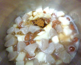 里芋とこんにゃくと豆の黒糖風味の煮物作り方7写真