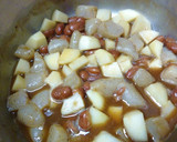 里芋とこんにゃくと豆の黒糖風味の煮物作り方9写真