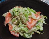 カリフラワーの葉っぱと茎のサラダ作り方5写真