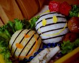 ✿簡単キャラ弁✿ボーダースマイルおにぎり作り方7写真