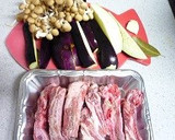 簡単　スペアリブと茄子のトマトソース煮作り方1写真