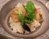 焼き椎茸と長芋の秋ご飯作り方4写真