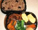 黒豆入り玄米ご飯のお弁当　●for女子高生作り方9写真