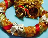 パンdeクリスマスリース(6つ編み)♪作り方25写真