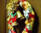 パンdeクリスマスリース(6つ編み)♪作り方26写真