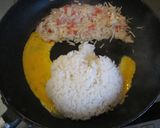 お財布レスキュー☆パラパラえのき炒飯作り方2写真