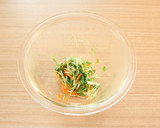 減塩　鶏胸肉と水菜の和え物　塩分0.3g作り方5写真
