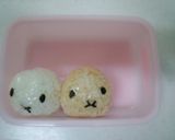 ミッフィーちゃんのおにぎりキャラ弁〜♥作り方4写真