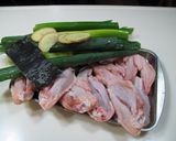 チキンスープごはん　～コラーゲンたっぷり作り方1写真