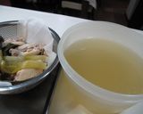 チキンスープごはん　～コラーゲンたっぷり作り方3写真