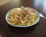 生パスタで作るカルボナーラ作り方9写真