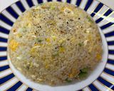 【簡単昼食】残りご飯でエビ風味チャーハン作り方4写真