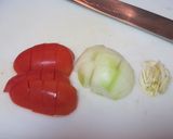 なめこ＆トマトのあんかけご飯作り方2写真