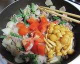 なめこ＆トマトのあんかけご飯作り方4写真