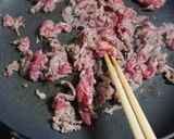 ターツァイを生で食べる焼き肉サラダ作り方7写真