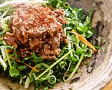 ターツァイを生で食べる焼き肉サラダ作り方9写真