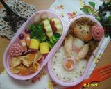 お弁当箱DEドレッシーガール♪作り方14写真