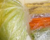 豚しゃぶの焼きロールキャベツサラダ作り方1写真