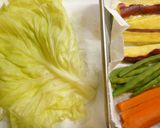 豚しゃぶの焼きロールキャベツサラダ作り方4写真