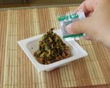 朝ごはんに♪簡単混ぜるだけ★高菜納豆作り方2写真