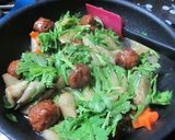ごぼうと肉団子の甘酢作り方7写真