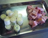 ベーコンと長ネギのあったかミルクスープ作り方1写真