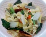 根菜たっぷりパスタのシーザーサラダ作り方5写真