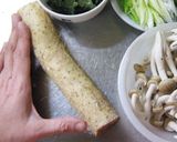 大葉ふわり。【山芋としめじのバター醤油】作り方2写真