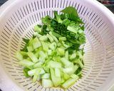 うち中華~チンゲン菜の塩炒め×中華卵がけ作り方3写真