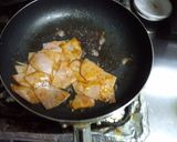 ハムとレタスの　オイスターマヨ炒め作り方2写真