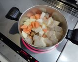 菜の花のボリューム豚汁作り方3写真