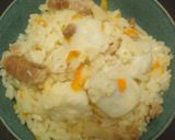 里芋と豚ばら肉の炊き込みご飯！作り方6写真