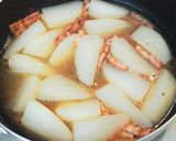 はやとうりとベーコンのクリーム煮作り方6写真