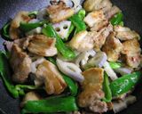 豚バラ肉とれんこんのオイスターソース炒め作り方2写真