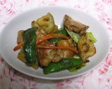 豚バラ肉とれんこんのオイスターソース炒め作り方4写真