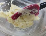 マッシュポテトケーキ　エビチリソースがけ作り方3写真