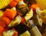 蓮根と人参のオイスターソース炒め作り方1写真