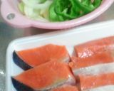 ★ホイル焼き風〜鮭のバターポン酢蒸し作り方1写真