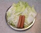白菜ウィンナー☆ホワイトソースパスタ作り方1写真