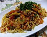 きのこたっぷりトマトのパスタ作り方12写真