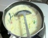 白菜のあったかとろん♪豆乳スープ作り方5写真