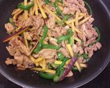 サツマイモで作った青椒肉絲作り方4写真