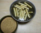 【農家のレシピ】たたきゴボウの酢醤油和え作り方1写真