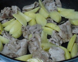 厚揚げと豚肉とジャガイモの照りマヨ焼き♪作り方4写真